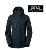 South West 1000370 Dunkelgrau Damen Wattierte, wind- und wasserabweisende Jacke von South West