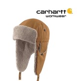 Carhartt Kleider 105052.211 Winter Kappe, brown RAIN DEFENDER™ CANVAS TRAPPER HAT von Carhartt