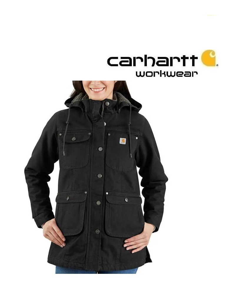 Carhartt Kleider 105512.BLK - gefütterte  Jacke, schwarz von Carhartt