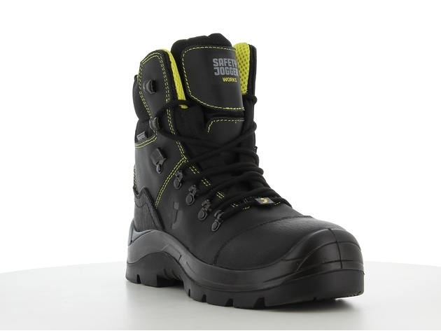 Safety Jogger 208446 S7S - Sicherheitsschuh  - Leder, mittelhoch, Überkappe, wasserfest, robuste Qualität, Membran