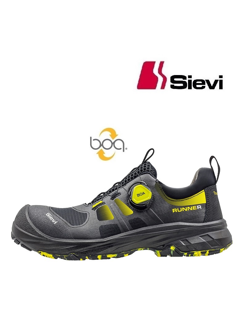 Sievi – Marke für Profis 207956 4 S3L - Runner Roller TR+ S3, BOA, metallfrei, ESD- Orthopädische Einlagen nach DGUV
