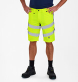 Engel Workwear - Arbeitskleidung für Profis FE6546.38165.S - Warnschutzhose kurz,  gelb/blue ink