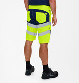 Engel Workwear - Arbeitskleidung für Profis FE6546.38165.S - Warnschutzhose kurz,  gelb/blue ink