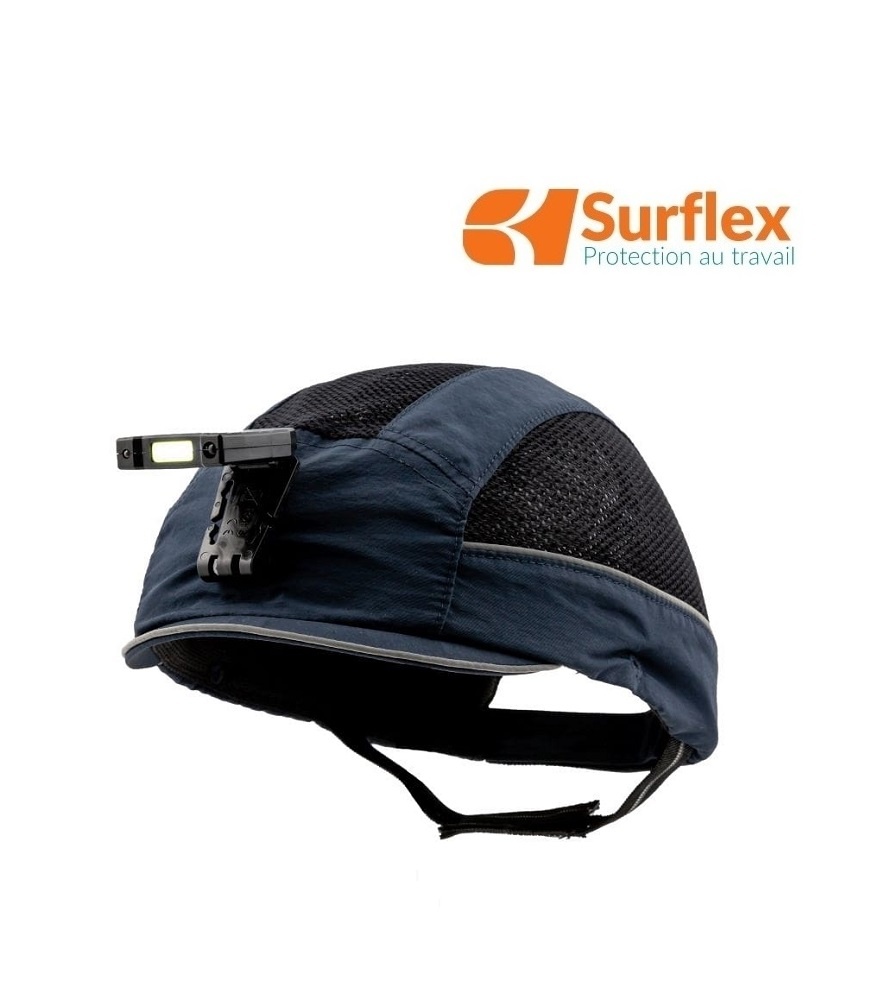 Surflex Bump Cap Air + LED - (AIRSTREAM HIGHLED) Anstosskappe, Visier 1 cm