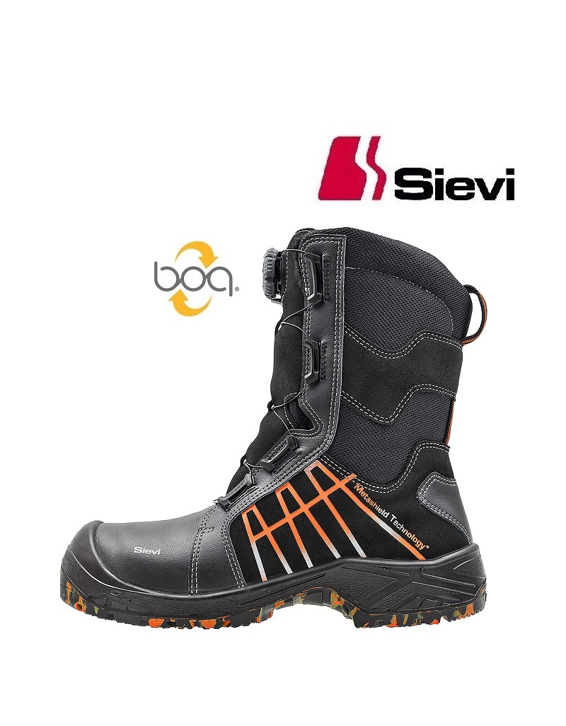 Sievi – Marke für Profis 207810 4 S3M  - Sicherheitsschuh, Orthopädische Einlagen nach DGUV,  mit Metatasal Ristschutz - Copy