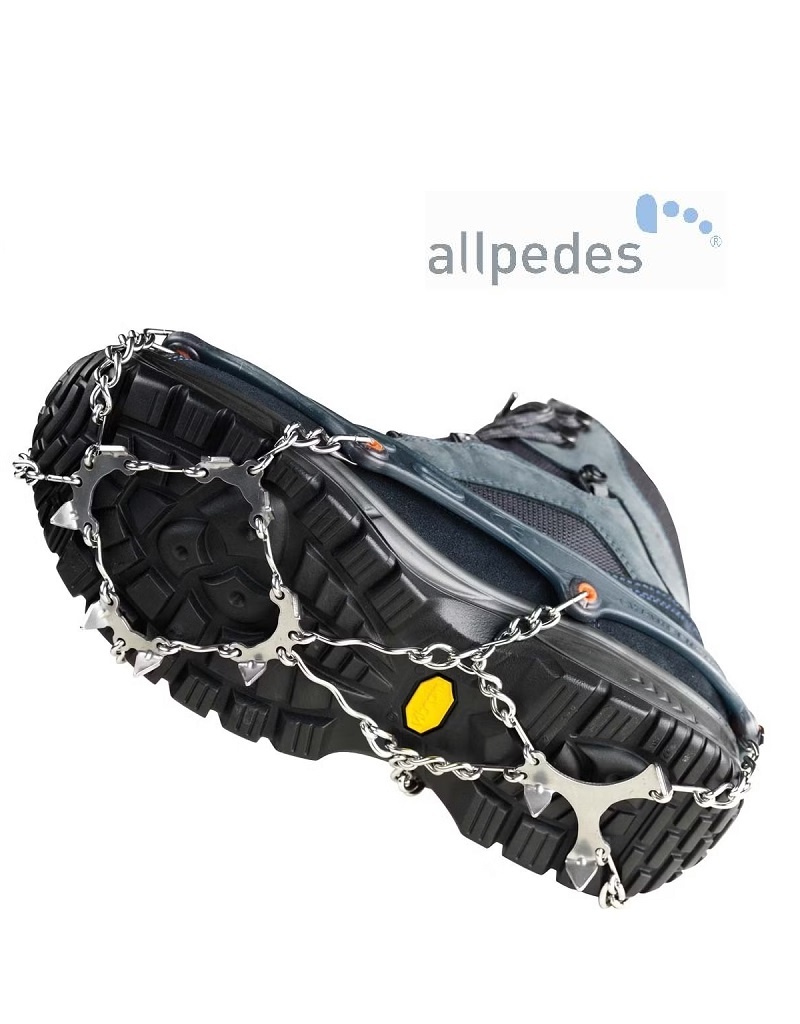 Allpedes 515900 Spikes - Geben sicheren Halt beim Gehen und Laufen auf Schnee sowie auf eisigem oder rutschigem Untergrund