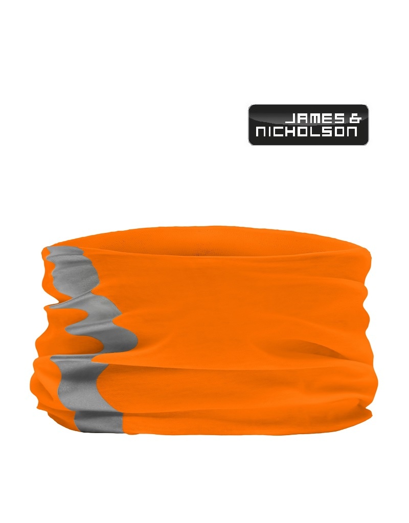 James Nicholson MB7317 orange - X-Tube Signal - Multifunktionales Schlauchtuch mit 12 Tragevarianten