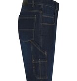 James Nicholson JN871 blue - Daiber -  Workwear Stretch-Bermuda-Jeans
