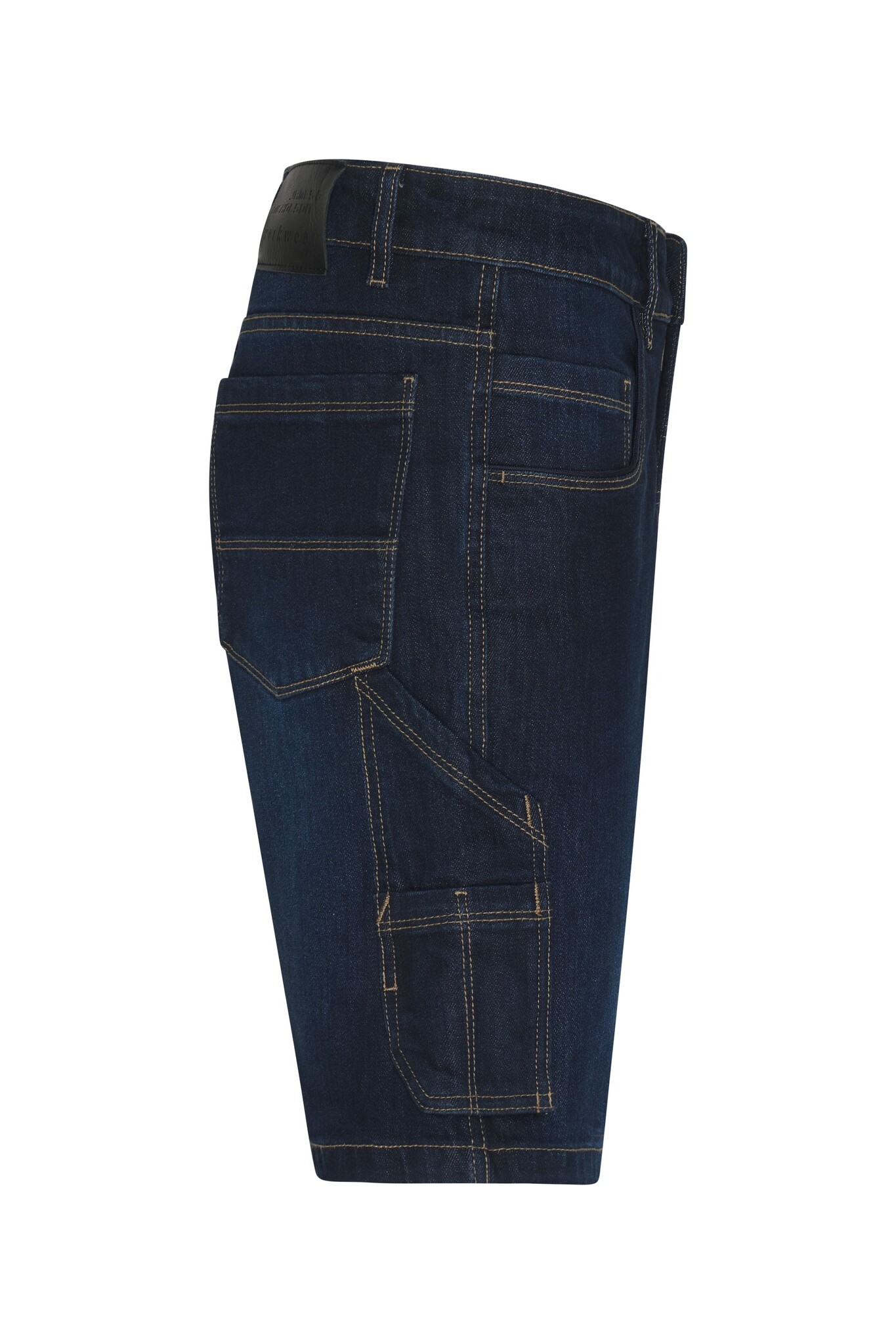 James Nicholson JN871 blue - Daiber -  Workwear Stretch-Bermuda-Jeans