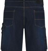 James Nicholson JN871 blue - Daiber -  Workwear Stretch-Bermuda-Jeans