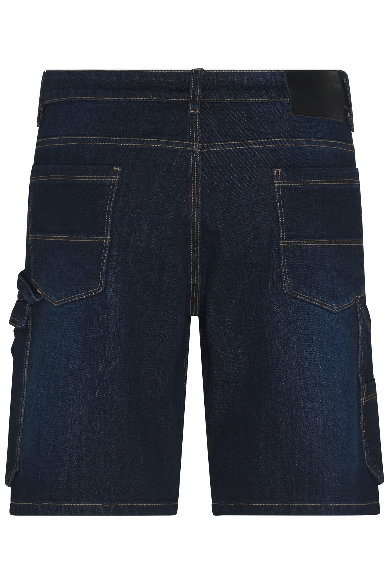 James Nicholson JN871 blue - Daiber -  Workwear Stretch-Bermuda-Jeans