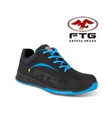 FTG FTG, Sicherheitsschuh aus Nubuk und Textil, schwarz blau, S3S