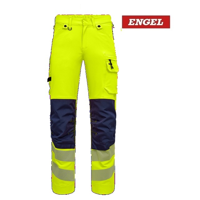 Engel Workwear - Arbeitskleidung für Profis FE2345.38165 - Safety Hose EN 20741 Klass 2 Gelb- Blau