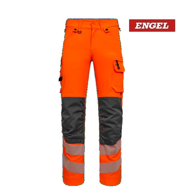 Engel Workwear - Arbeitskleidung für Profis FE2345.1079 - Safety Hose EN 20741 Klass 2 Orange-Schwarz