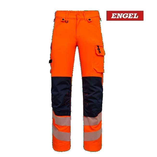 Engel Workwear - Arbeitskleidung für Profis FE2345.10165- Safety Hose EN 20741 Klass 2 Orange-Blau