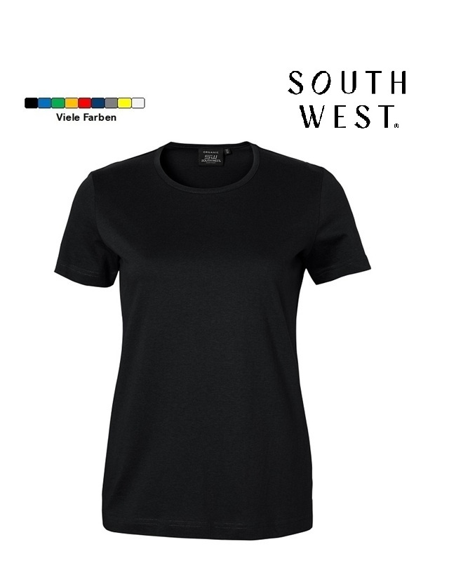 South West 1000187 Damen black  T-Shirt Damen, slimfit von South West