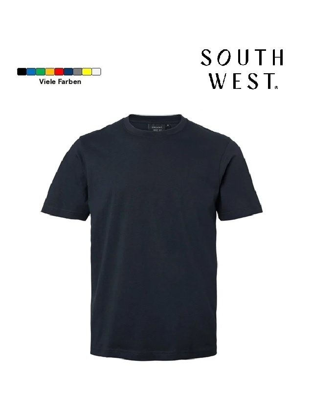 South West 1000188 Kings navy, T-shirt, Unisex, Rundhals mit Nackenband, von South West
