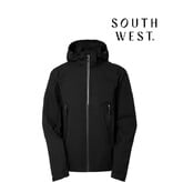 South West 1000373 schwarz,  Wind- und wasserdichte Herren-Regenjacke, weiches Stretchmaterial von South West