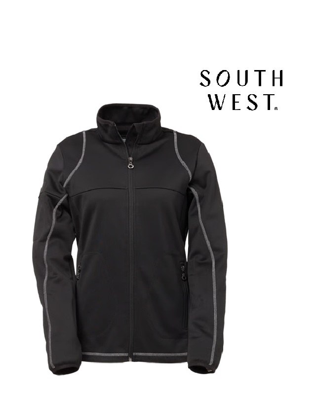 South West 1000337 black Damen Powerstretch Jacke, Schwarz von South West