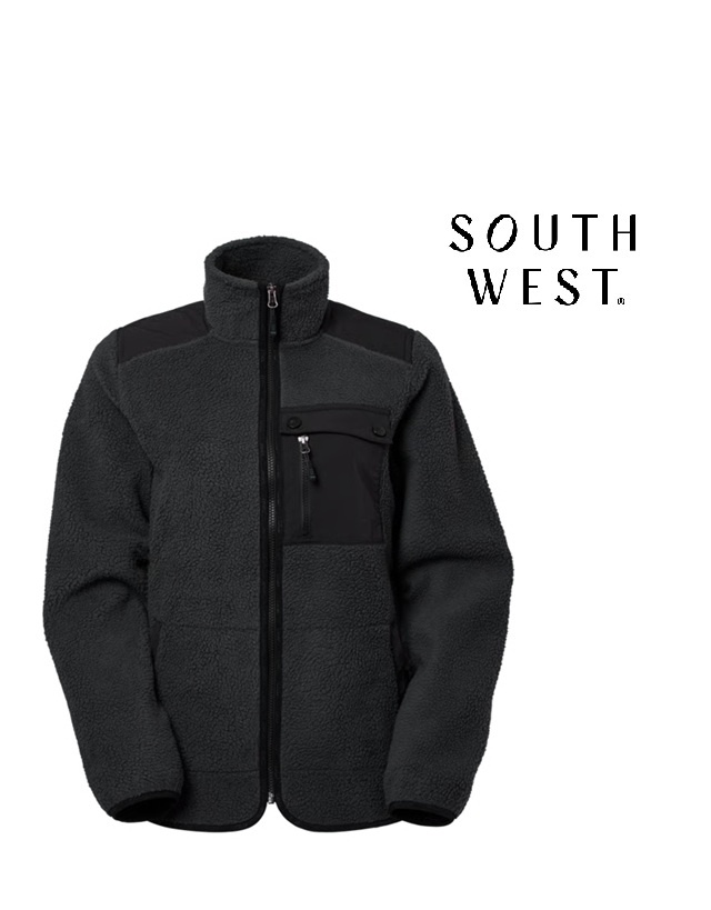 South West 1000333 dunkelgrau Damenjacke - Sherpa-Fleece Jacke im Damenschnitt von  South West