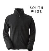 South West 1000326 Black Herren Fleecejacke, Fleecejacke mit Kordelzug unten und zwei  Vordertaschen South West
