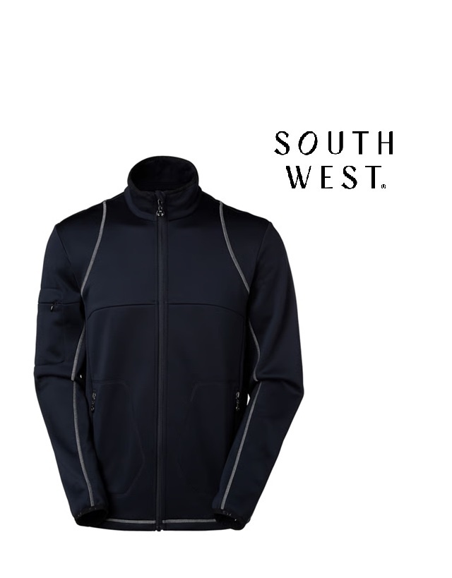 South West 1000336 navy - Herren Powerstretch Jacke, Schwarz von South West