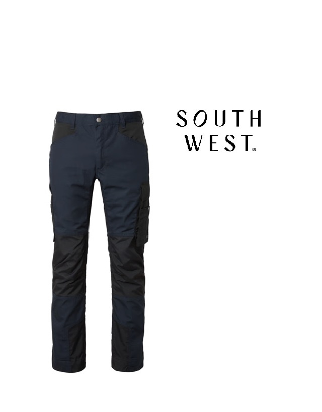 South West 1000381 Herren Dark Navy -Arbeitshose Wega-5-Pocket, modern fit, Stretch von South West