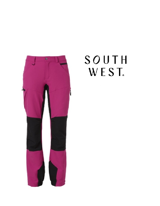 South West 906.62 pink  -Damen-Arbeitshose Wega-5-Pocket, Stretch von South West