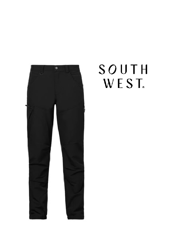 South West 905.95 schwarz  - Herren-Arbeitshose Wiggo-5-Pocket, Stretch von South West