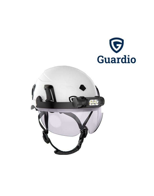 Guardio 209390 VisorFlex-Stirnlampe in Verbindung mit dem  Helmvisier  (Art. Nr. 209387, 209389)  von GUARDIO