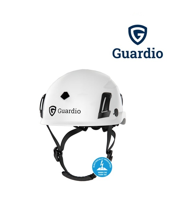 Guardio 210790 Weiss-Elektrisch isolierter Schutzhelm mit MIPS und twICEme