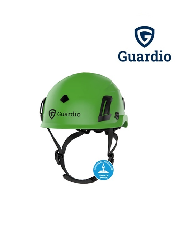 Guardio 210791 Grün - Elektrisch isolierter Schutzhelm mit MIPS und twICEme