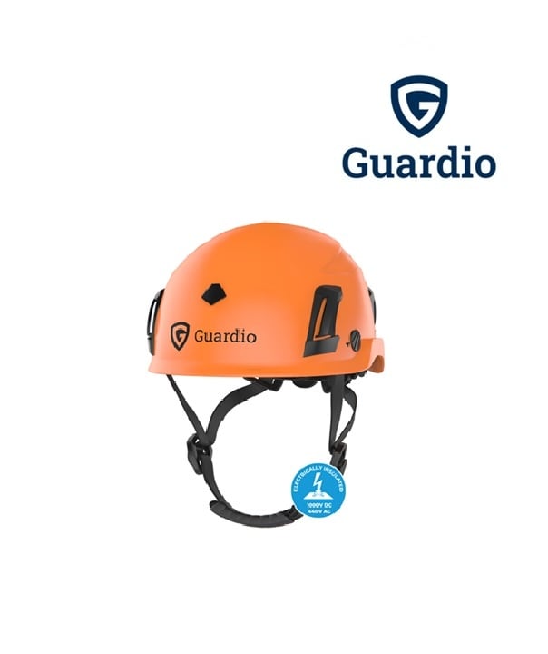 Guardio 210795 Orange - Elektrisch isolierter Schutzhelm mit MIPS und twICEme