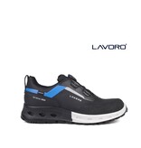 Lavoro 210635 S7S - BOA, sportlich schwarz mit Blau, Weiss