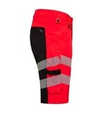 Engel Workwear - Arbeitskleidung für Profis FE6345.4720 - Engel, Arbeitsshorts, HI - Vis Rot / Schwarz