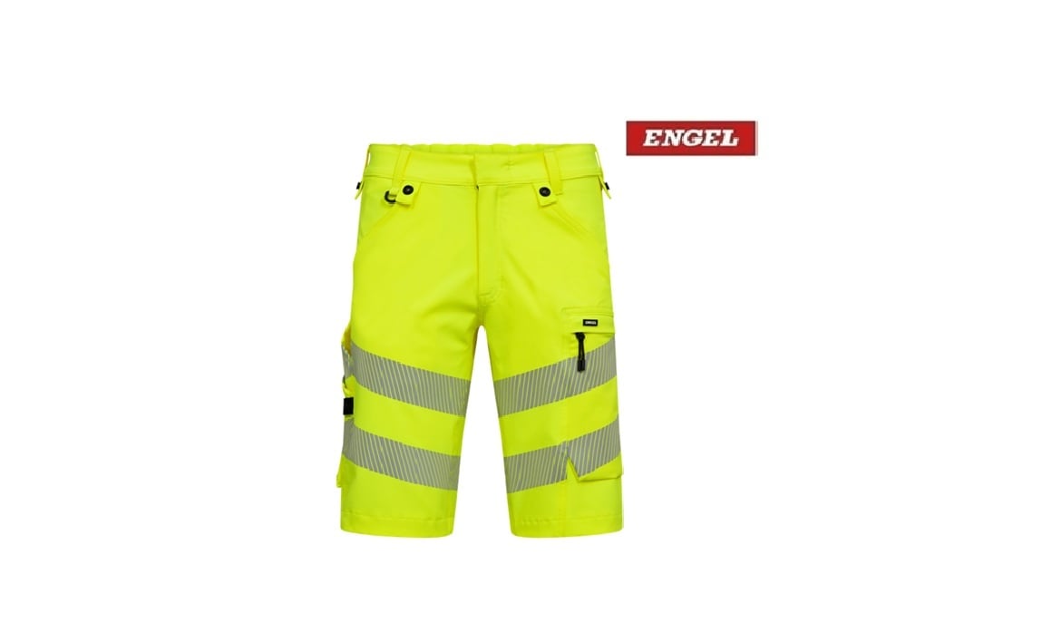 Engel Workwear - Arbeitskleidung für Profis FE6345.3820 - Engel, Arbeitsshorts, Gelb / Schwarz