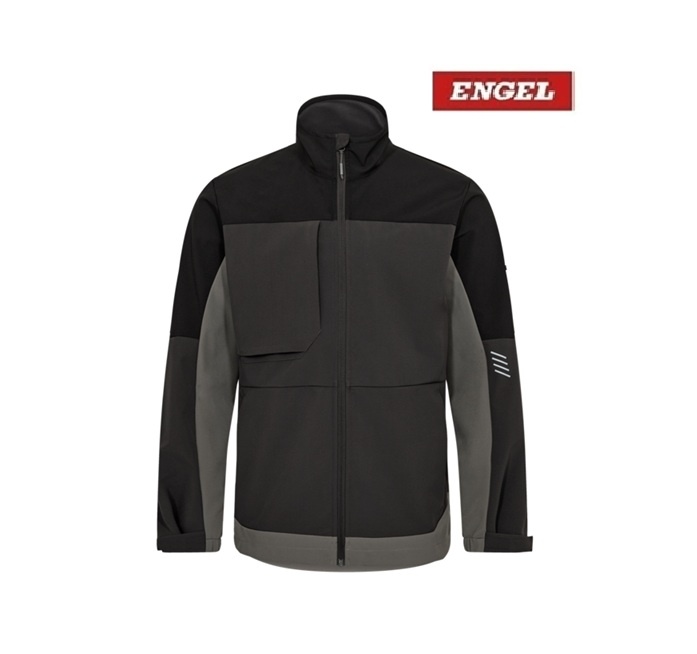 Engel Workwear - Arbeitskleidung für Profis FE1327.7920 - Engel, Entire Softshelljacke - Anthrazitgrau/Schwarz
