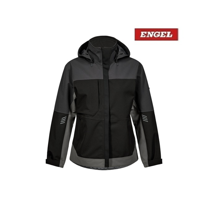 Engel Workwear - Arbeitskleidung für Profis FE1135.2079 - Engel,Entire Damen Shelljacke-schwarz grau