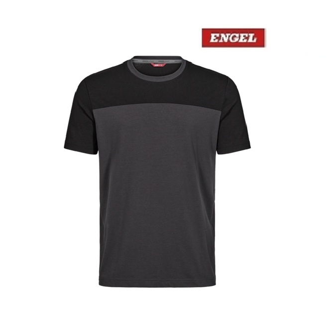 Engel Workwear - Arbeitskleidung für Profis FE9329.7920 - Engel, Entire T-Shirt - Anthrazitgrau/Schwarz