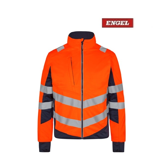Engel Workwear - Arbeitskleidung für Profis FE1158.10165.S.K - Engel, Softshelljacke, EN 20471 kl. 2, orange-blue ink