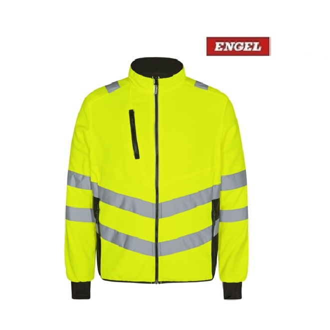 Engel Workwear - Arbeitskleidung für Profis FE1192.3820.S.K - Engel, Fleece, EN 20471 kl. 2, Gelb/Schwarz