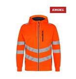 Engel Workwear - Arbeitskleidung für Profis FE8025.10165 - Engel, Safety Sweat Cardigan, orange/ Blue Ink