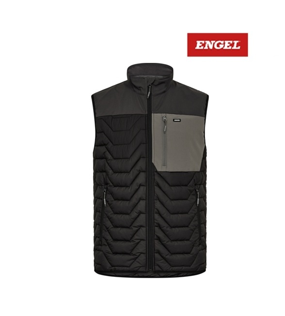 Engel Workwear - Arbeitskleidung für Profis FE5328.2079 - Engel, Entire Steppweste, Schwarz/Anthrazit Grau