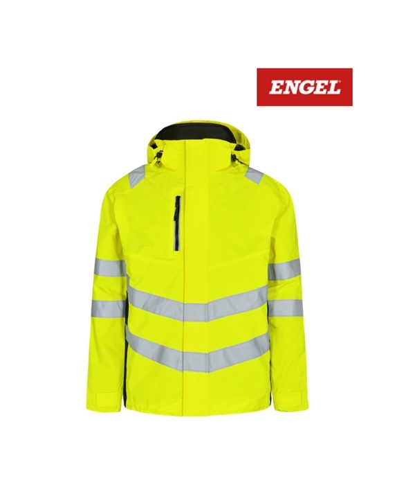 Engel Workwear - Arbeitskleidung für Profis FE1146.3820.S.K - Engel, Regenjacke, en 20741 Klasse 3, gelb-schwarz