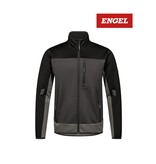 Engel Workwear - Arbeitskleidung für Profis FE8327.7920 -Engel, Entire HERREN Midlayer-Cardigan, grau schwarz