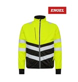 Engel Workwear - Arbeitskleidung für Profis FE1150.3820 -Engel, Safety Softshelljacke, Gelb-Schwarz