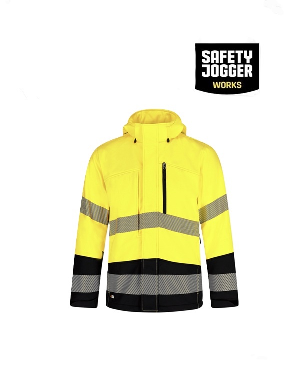 Safety Jogger SCUHVSSHLM Gelb - Safety Jogger, Softshelljacke, EN ISO 20471:2013+A1:2016 Klasse 3