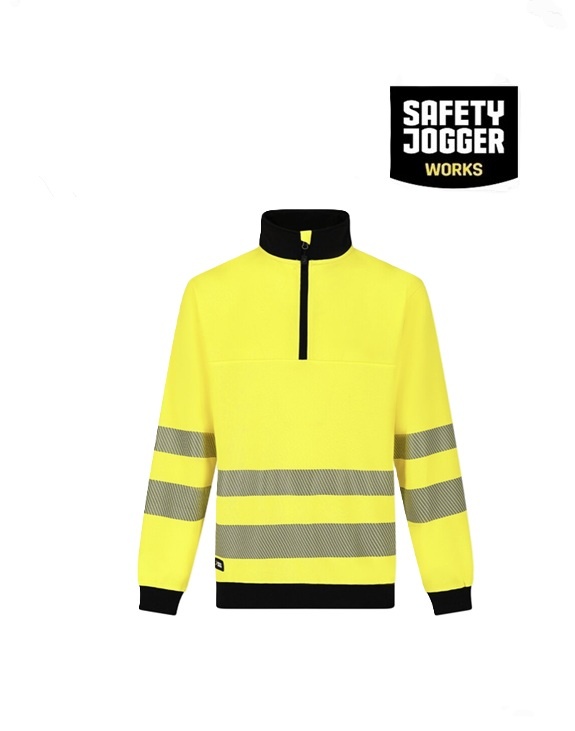 Safety Jogger SCUHVSWTR Gelb - Safety Jogger, Pullover, CE High visibility - EN ISO 20471:2013