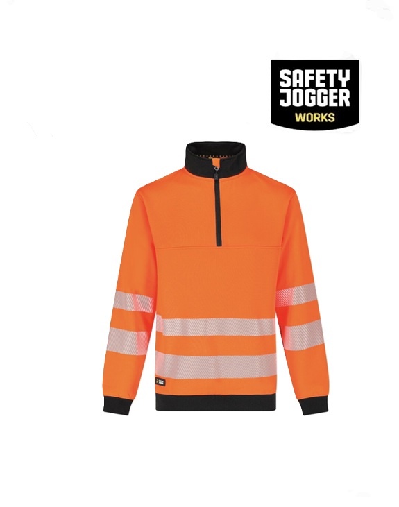 Safety Jogger SCUHVSWTR Orange - Safety Jogger, Pullover, CE High visibility - EN ISO 20471:2013