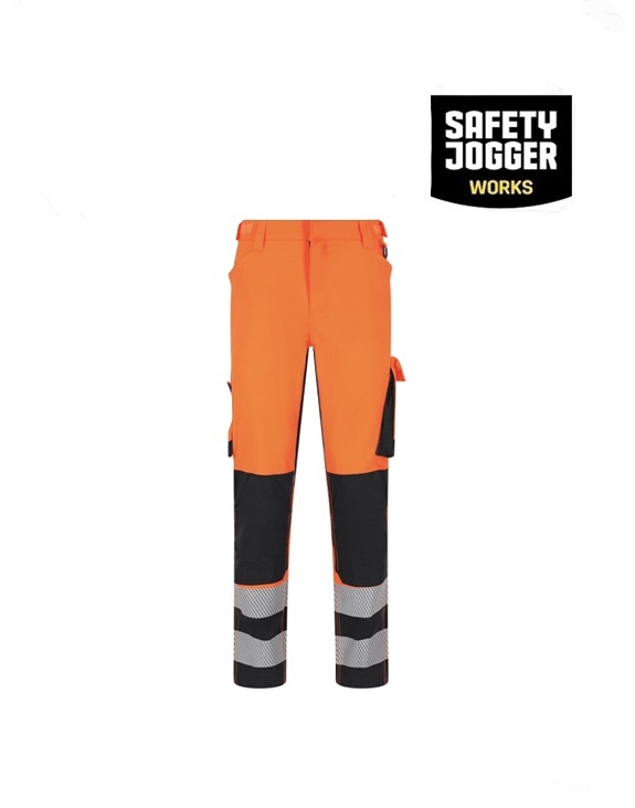Safety Jogger SCUHVTROM Orange -  Safety Jogger, Hi-Vis Arbeitshosen, EN ISO 20471:2013+A1:2016 Klasse 2